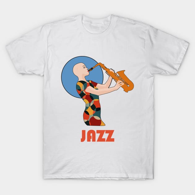 Jazz T-Shirt by Womens Art Store